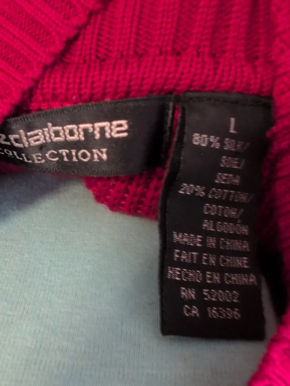 Silk Red Mock Neck  Ribbed Pullover